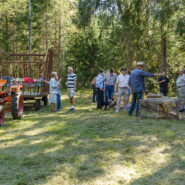 Kaffepaus i skogen